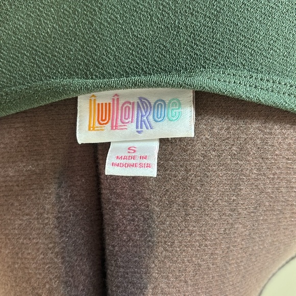 LuLaRoe Georgia Three Tiered Dress In Green Size S - Picture 4 of 7